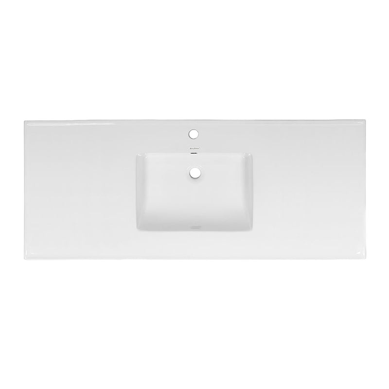 Voltaire 49 Vanity Top Sink with Single Faucet Hole