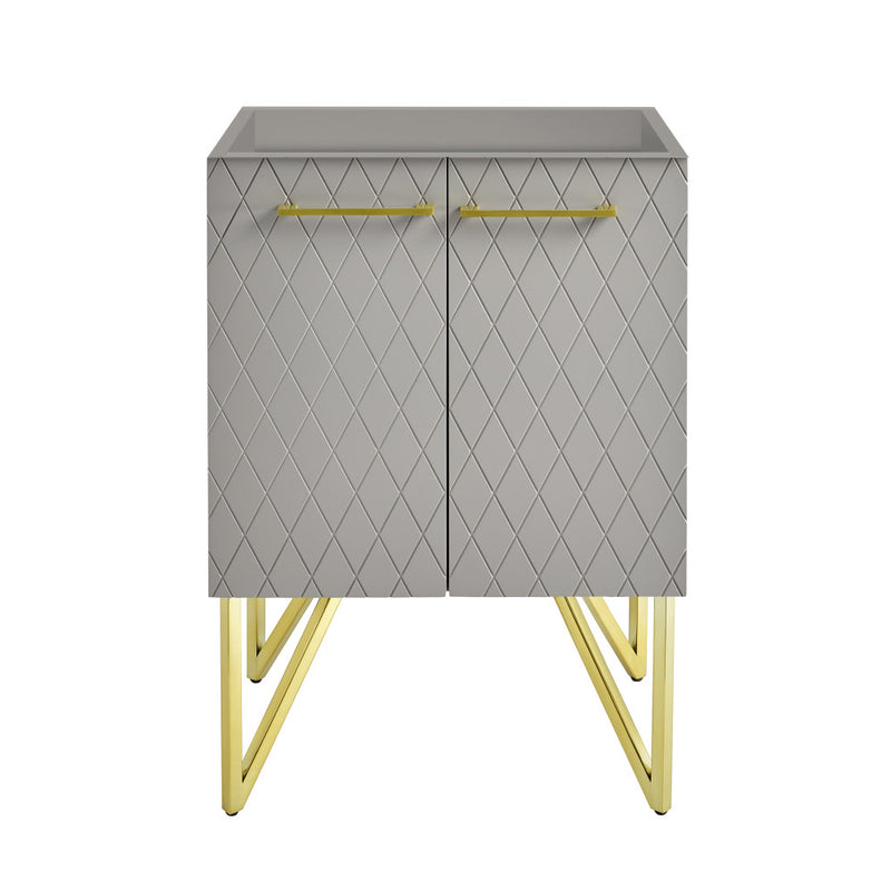 Annecy 24 Diamond Gray Bathroom Vanity Cabinet Only (SM-BV257E)