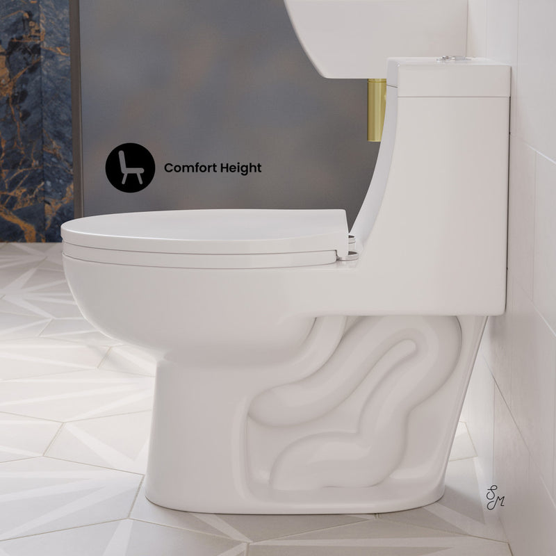 Avallon One-Piece Elongated Dual Flush-Toilet 1.1/1.6 gpf