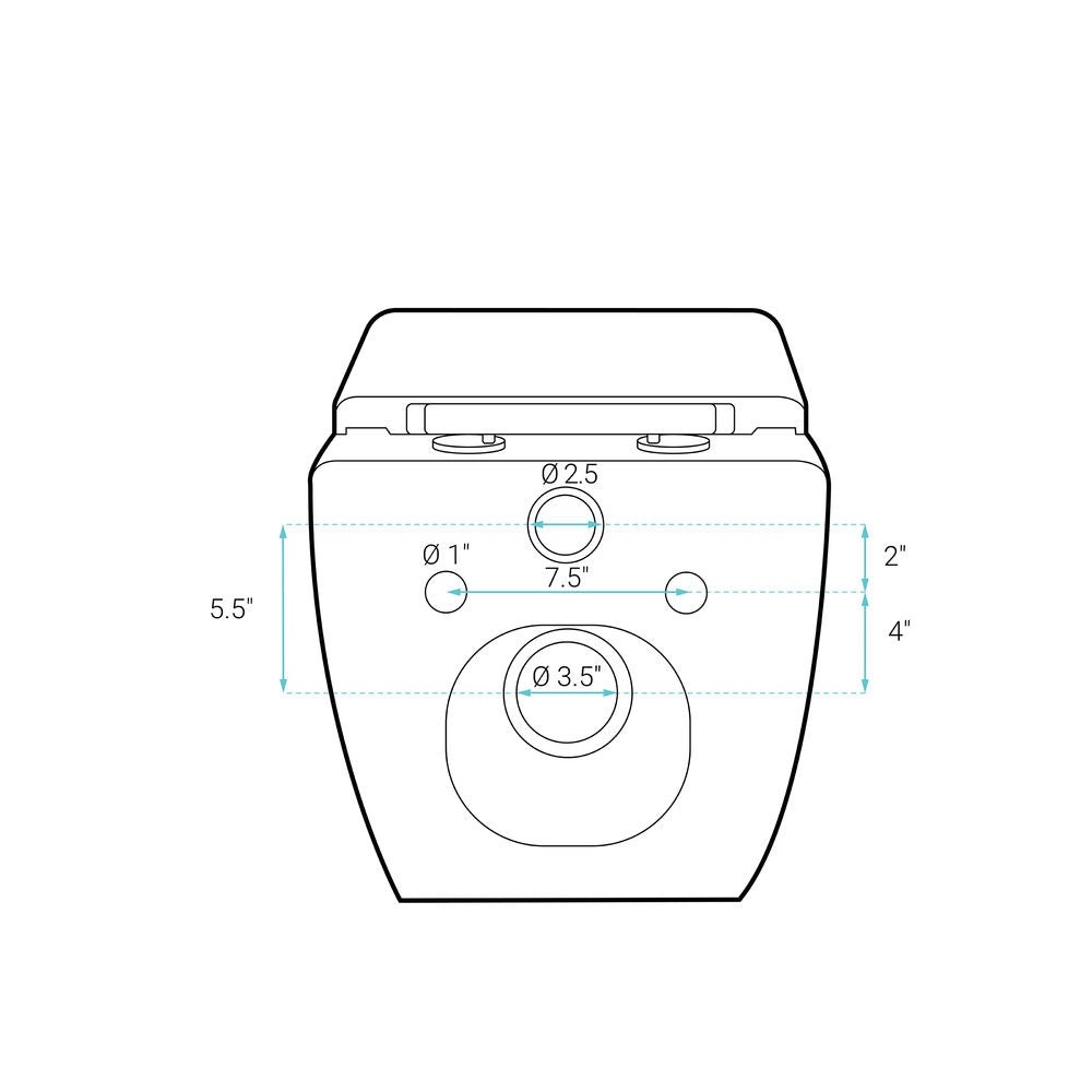 Concorde Wall-Hung Toilet Bundle 0.8/1.6 GPF Dual Flush in Glossy White with White Flush Plate