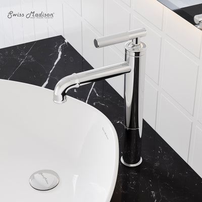Avallon Single Hole, Single-Handle Sleek, High Arc Bathroom Faucet in Chrome