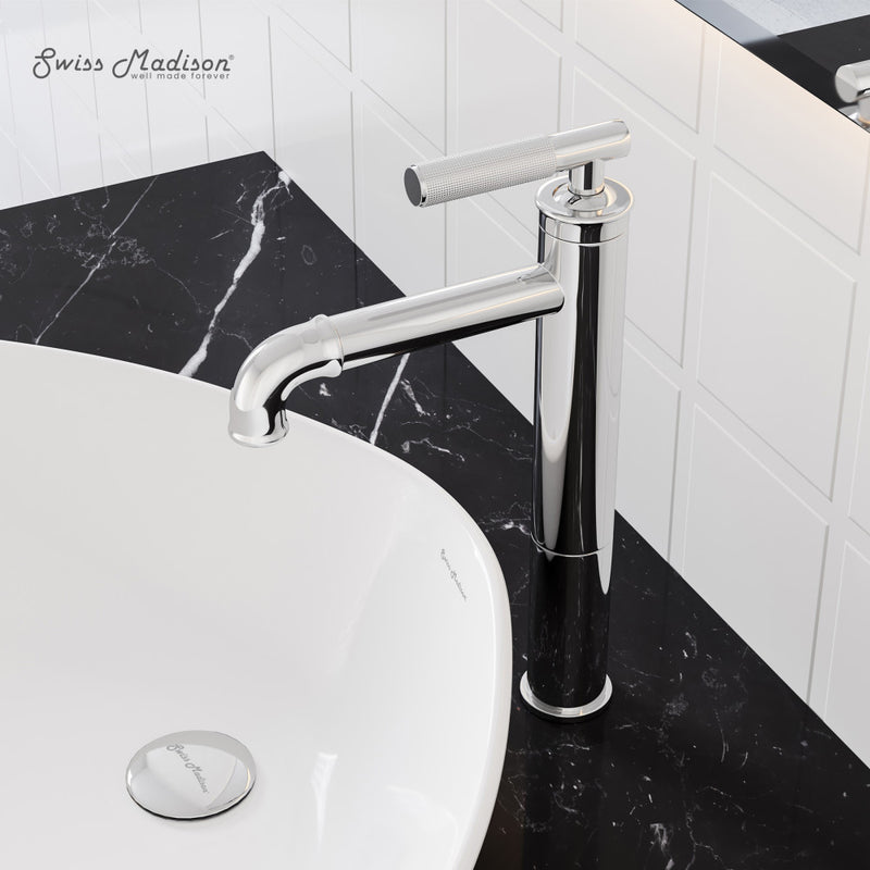 Avallon Single Hole, Single-Handle Sleek, High Arc Bathroom Faucet in Chrome