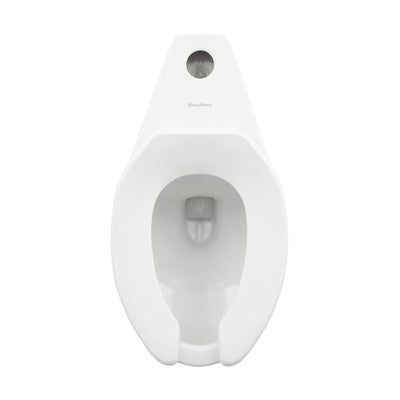 Sirene Floor-Mounted Commercial Elongated Top Flush Spud Flushometer Toilet Bowl