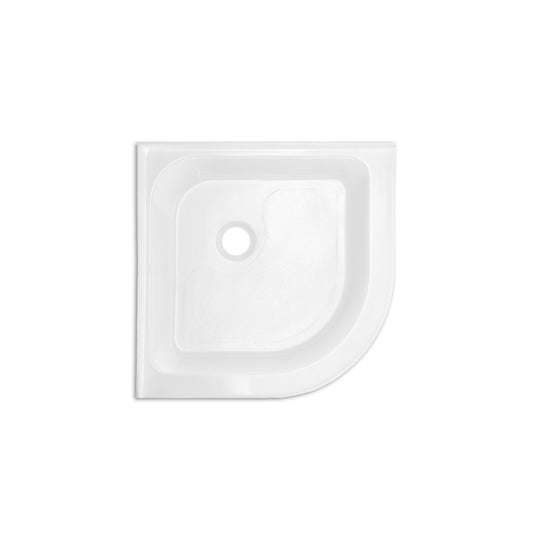 Voltaire 32" x 32" Acrylic White, Single-Threshold, Center Drain, Neo-angle Shower Base