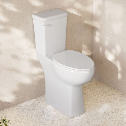 Classe Extra Tall Two-Piece 12" Rough-in 1.28 GPF Elongated Toilet – 21" Bowl Height – Glossy White