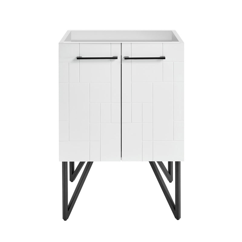 Annecy 24 Mondrian White Bathroom Vanity Cabinet Only (SM-BV250W)