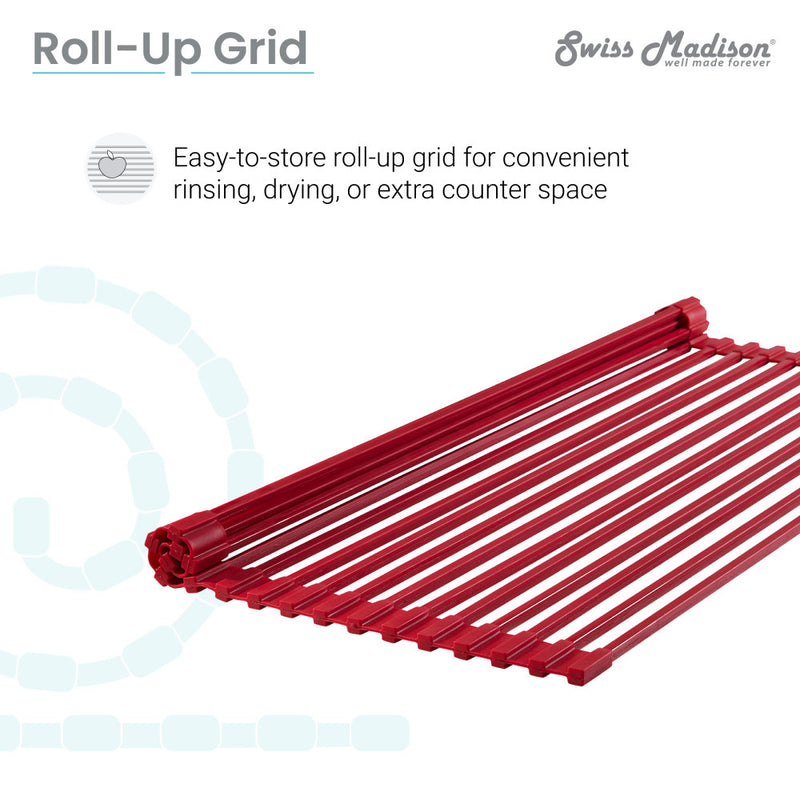 17" x 13" Kitchen Sink Grid, Red