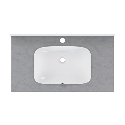 Avancer 36'' Wall Mount Sink In Charcoal Gray
