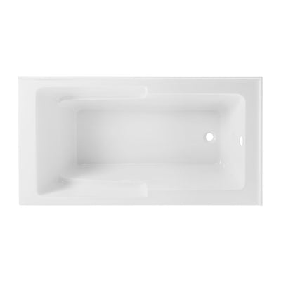 Claire 60" x 32" Right-Hand Drain Drain Alcove Tub with Corner Apron