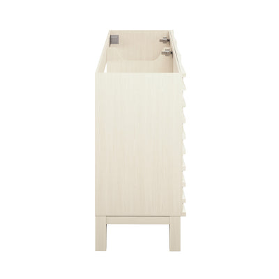 Cascade 48" Freestanding Bathroom Vanity Cabinet without Top in White Oak