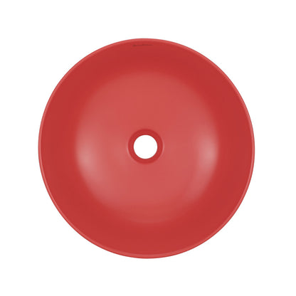 Classe 16 Ceramic Sink in Matte Red