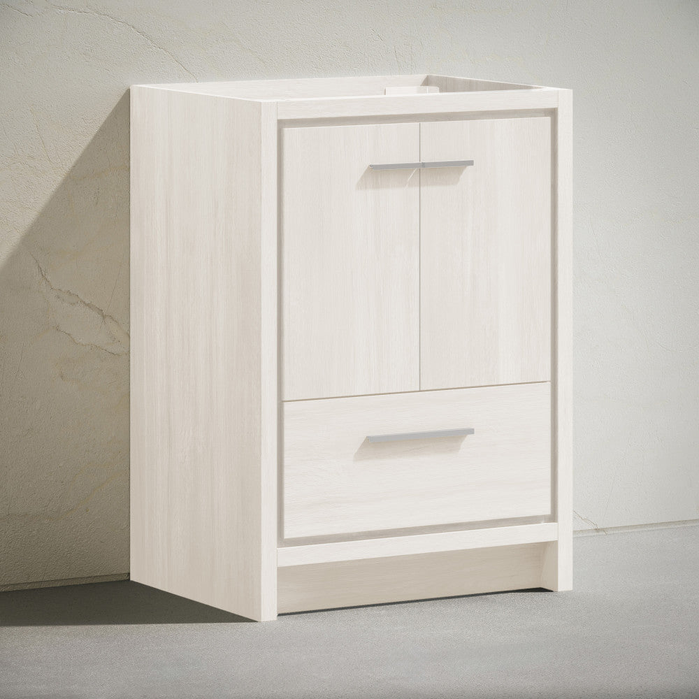Virage 30" Freestanding Bathroom Vanity in White Oak without Sink Top