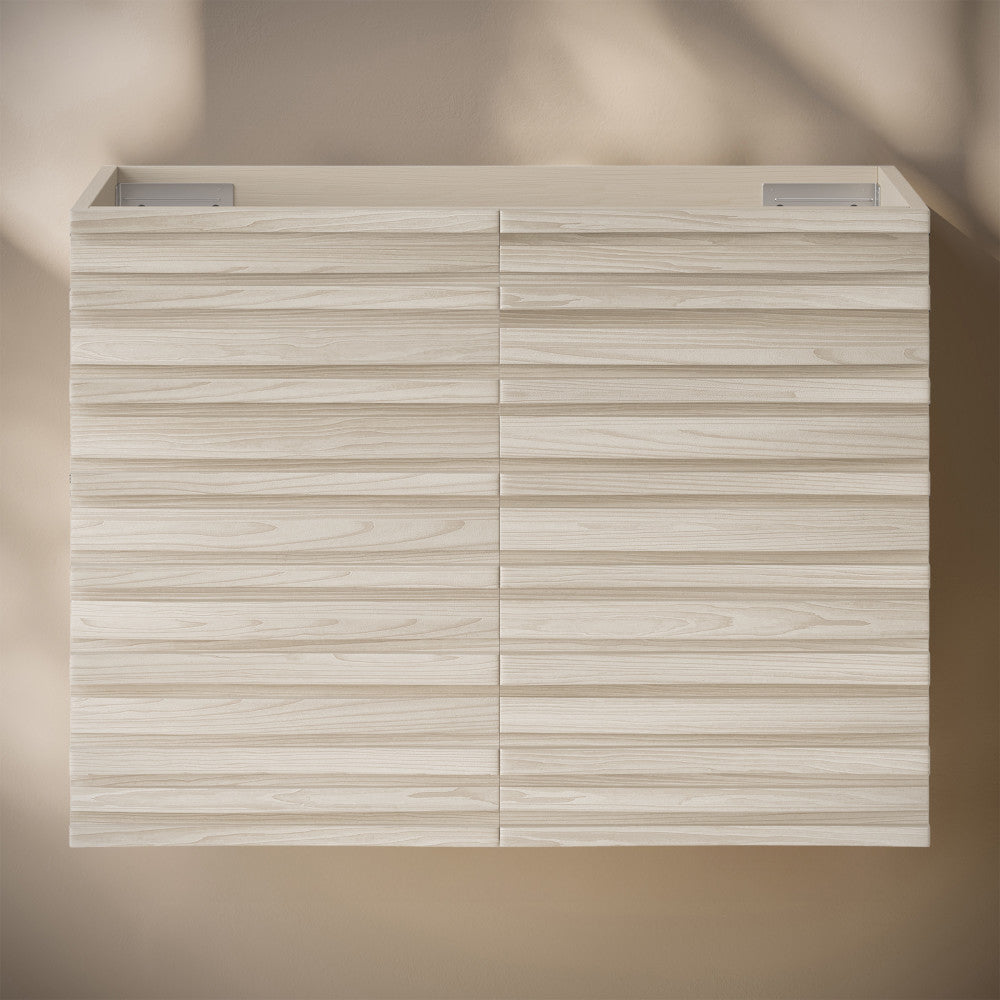 Cascade 30" Wall-Mounted Bathroom Vanity Cabinet without Top in White Oak