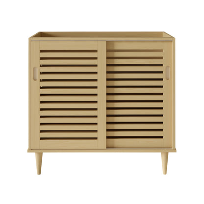 Delice 36" Freestanding Bathroom Vanity Cabinet without Top in Natural Oak