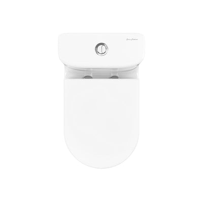 Cascade One-Piece 12" Rough-in 1.1/1.6 GPF Single Vortex Dual Flush Compact Toilet in Glossy White