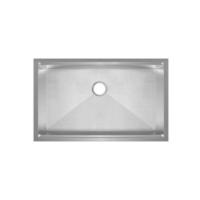 Rivage 32 x 19 Single Basin Undermount Kitchen Workstation Sink