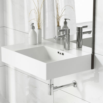 St. Tropez 24 x 18 Ceramic Wall Hung Sink with Right Side Faucet Mount