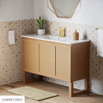 Arles 48 Single, Bathroom Vanity in Honey Cabniet- Cabinet