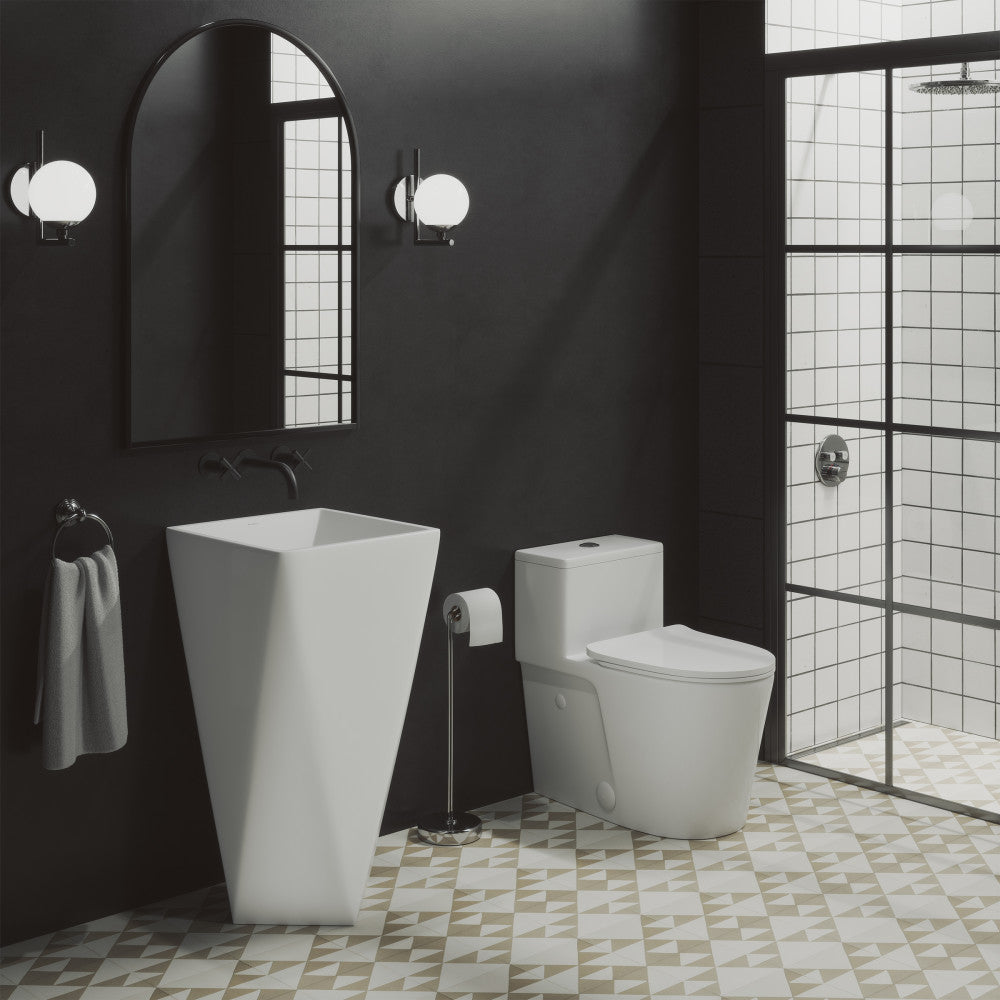 Brusque One-Piece Pedestal Sink – Swiss Madison - well made forever