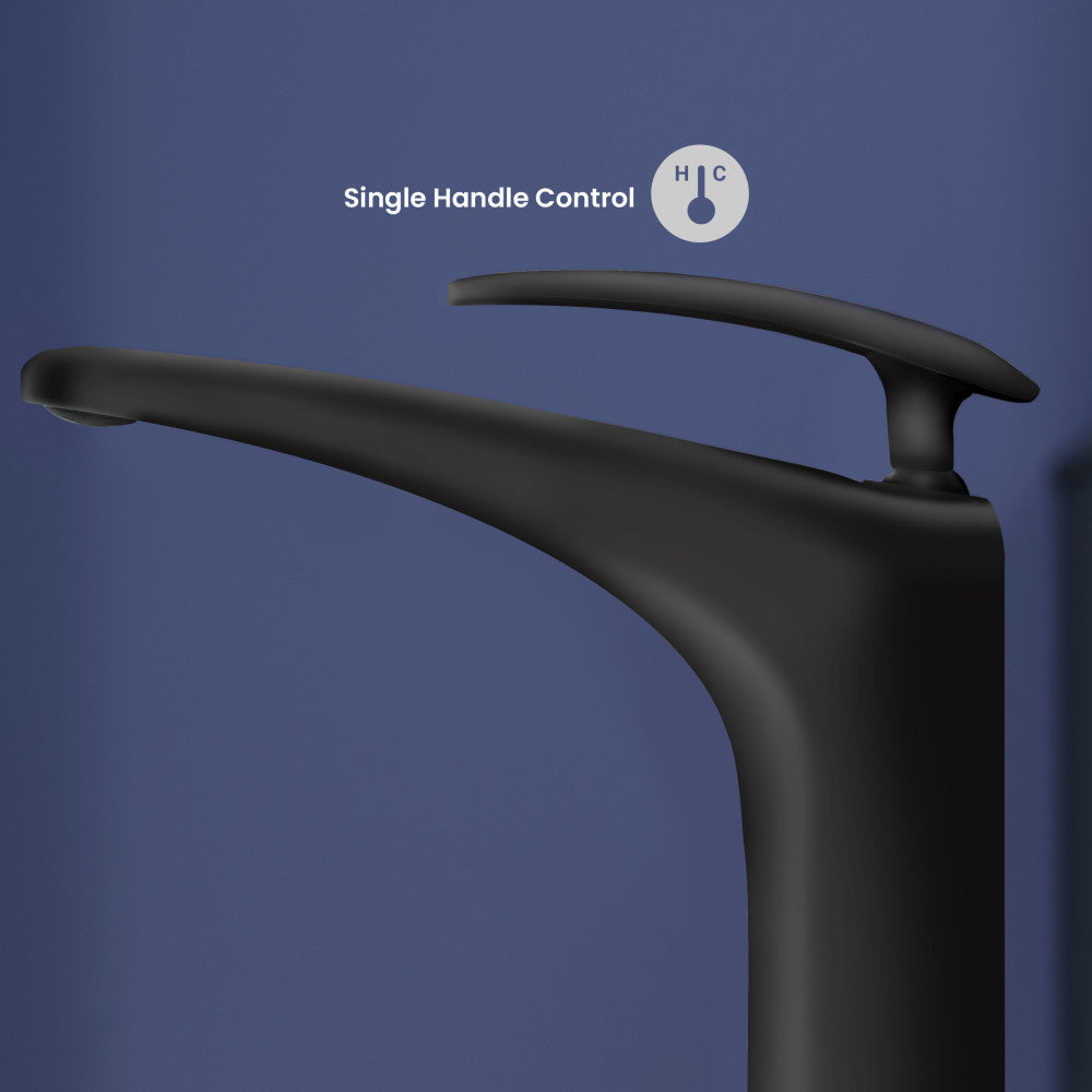 Sublime Single Hole, Single-Handle, Bathroom Faucet in Matte Black