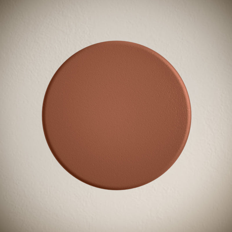 Lisse Concrete Bathroom Sink Non-Overflow Pop Up Drain in Matte Terracotta