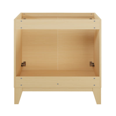 Cascade 30" Freestanding Bathroom Vanity Cabinet without Top in Natural Oak