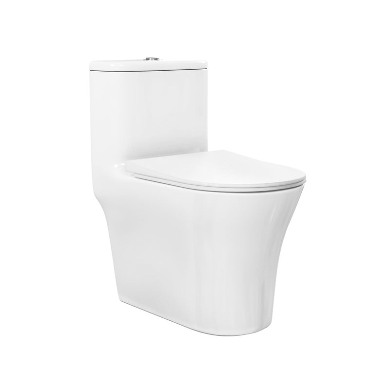TWISTER Dual Flush, Cascade One-Piece Compact Toilet, 1.1/1.6 GPF