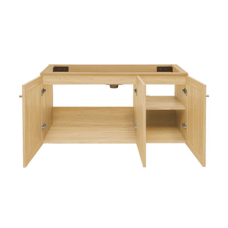 Classe 48" Wall-Mounted Bathroom Vanity Cabinet without Top in Natural Oak