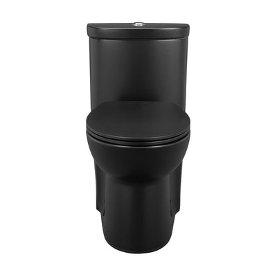 Sublime One-Piece Elongated Toilet Dual-Flush in Matte Black 1.1/1.6 gpf