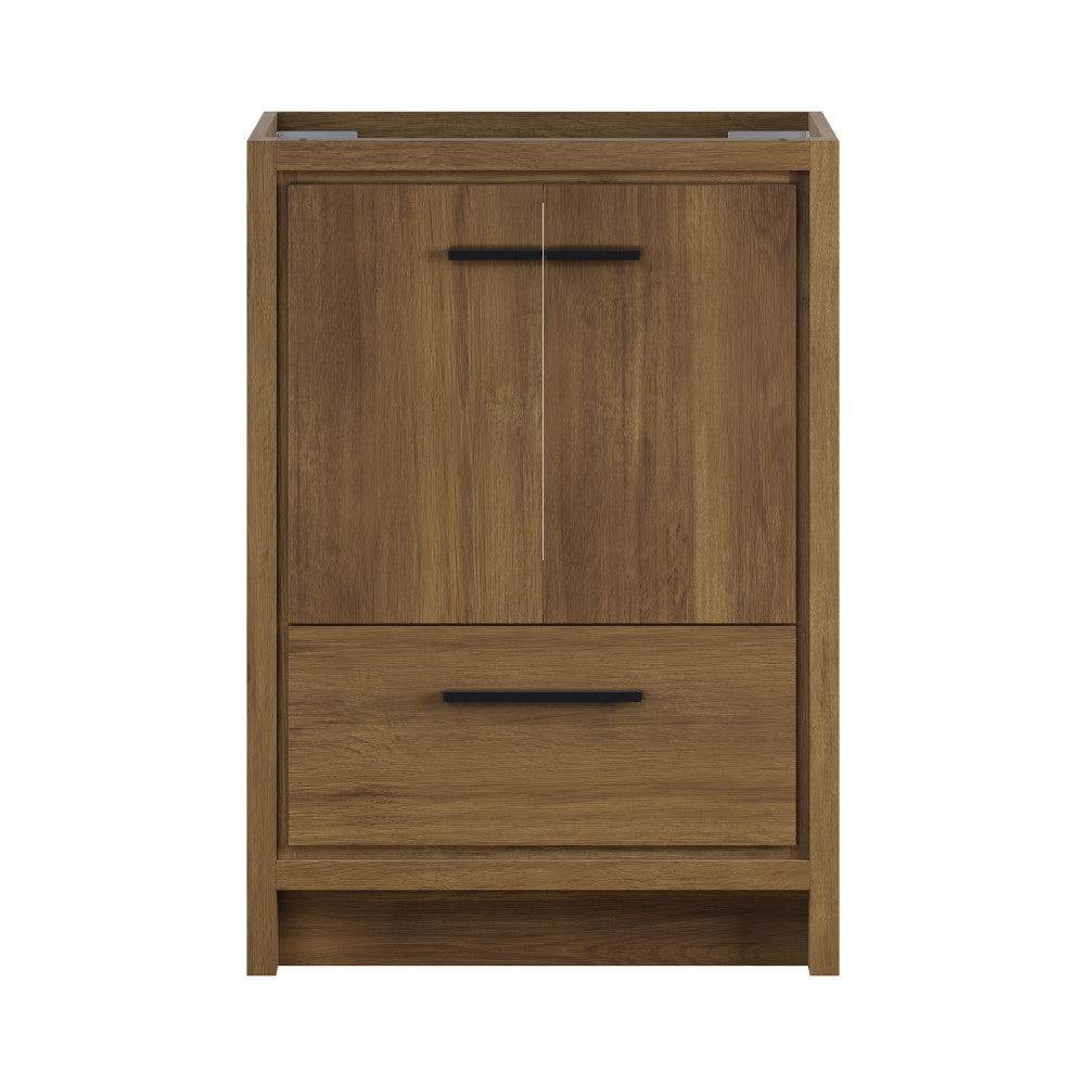 Virage 24" Freestanding Bathroom Vanity in Brown Oak without Sink Top