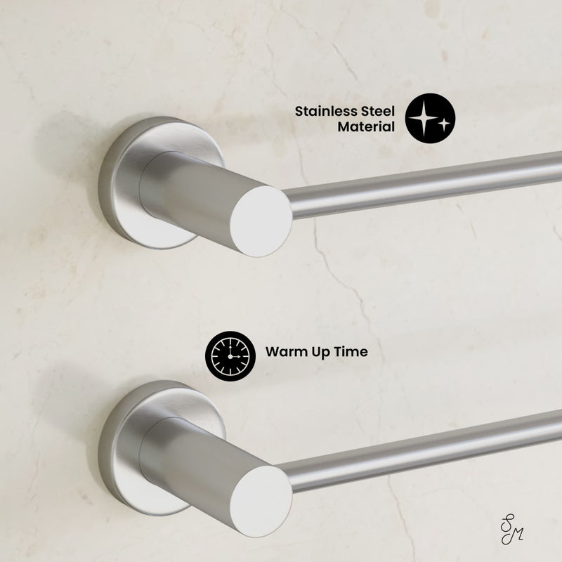 Claire 3-Bar Electric Towel Warmer in Chrome