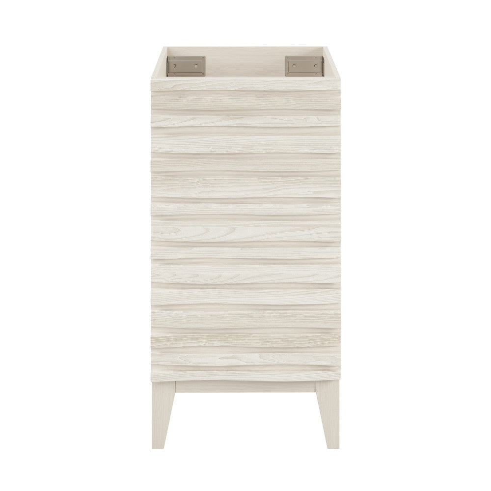 Cascade 18" Freestanding Bathroom Vanity Cabinet without Top in White Oak