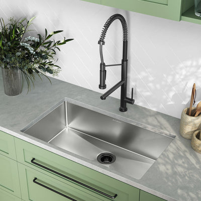 Rivage 32 x 19 Stainless Steel, Single Basin, Undermount Kitchen Sink