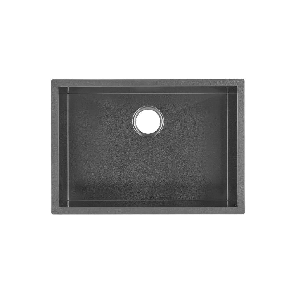 Tourner 26 x 18 Stainless Steel, Single Basin, Undermount Kitchen Sink, Black
