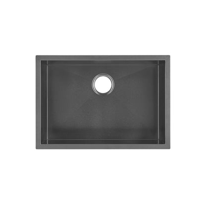 Tourner 26 x 18 Stainless Steel, Single Basin, Undermount Kitchen Sink, Black