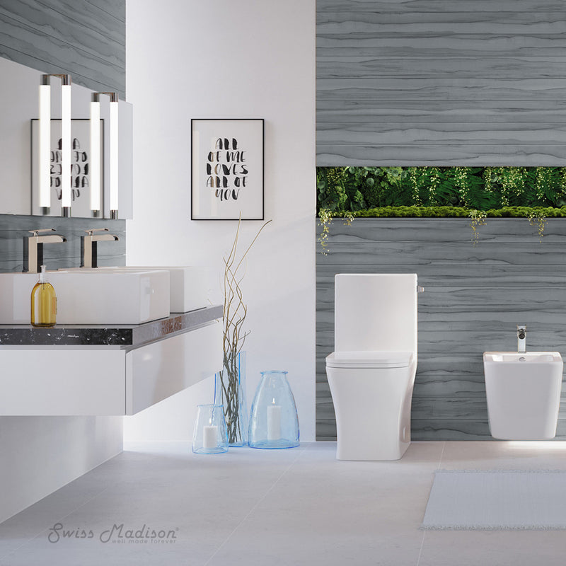 Concorde One Piece Square Right Side Flush Handle Toilet 1.28 gpf