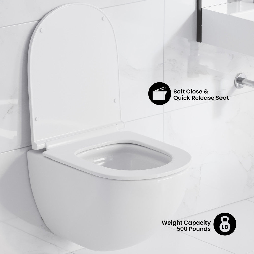 St. Tropez Wall Hung Toilet Bundle (SM-WT449, SM-WC424, SM-WC001C)