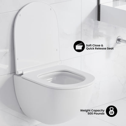 St. Tropez Wall Hung Toilet Bundle (SM-WT449, SM-WC424, SM-WC001C)