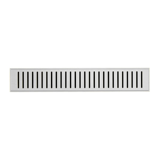 Voltaire 18" Stainless Steel Linear Shower Drain in Chrome