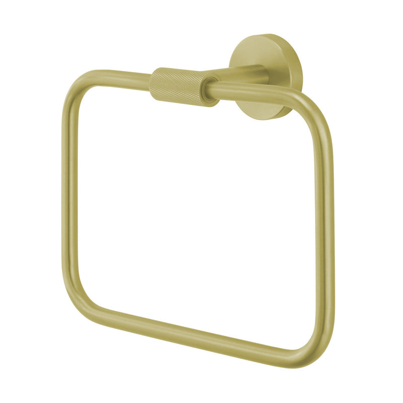 Avallon Towel Ring in Brushed Gold