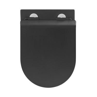 Calice Wall-Hung Round Toilet Bowl in Matte Black