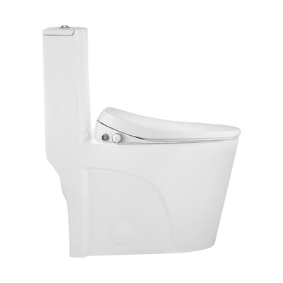 St. Tropez One-Piece Elongated Toilet Vortex Dual-Flush 1.1/1.6 gpf with Smart Seat Bidet