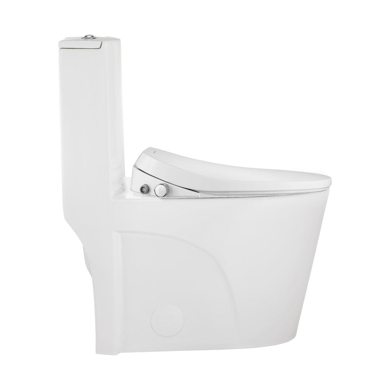 St. Tropez One-Piece Elongated Toilet Vortex Dual-Flush 1.1/1.6 gpf with Smart Seat Bidet