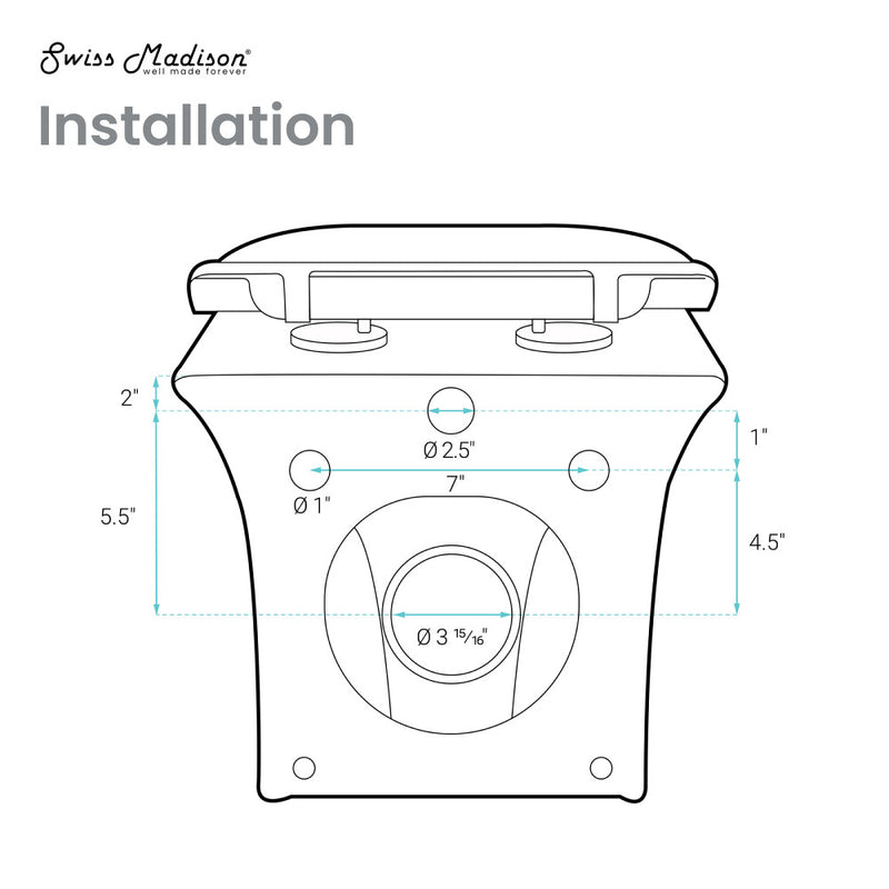 Cascade Wall-Hung Elongated Toilet Bowl