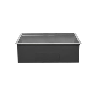 Tourner 32" 18 Gauge Stainless Steel Undermount Kitchen Sink in Matte Black