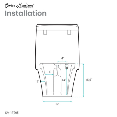 Hugo One-Piece Elongated Toilet Dual-Flush 1.1/1.6 gpf, Touchless