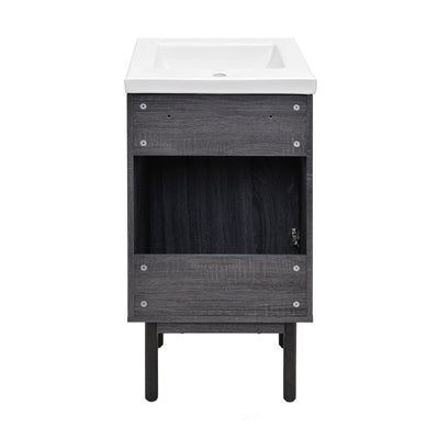 Classe 18" Bathroom Vanity in Black