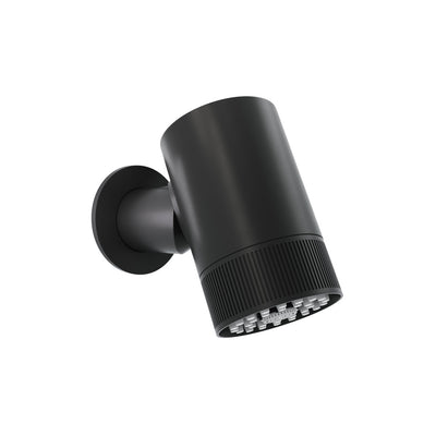 Lumiere 2-Spray Patterns 2.5 GPM Wall Mount Fixed Shower Head in Matte Black