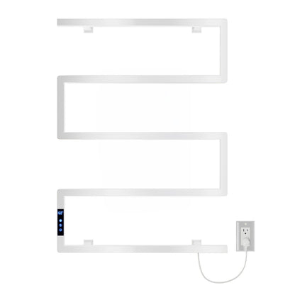 Voltaire 5-Bar Electric Towel Warmer in Matte White