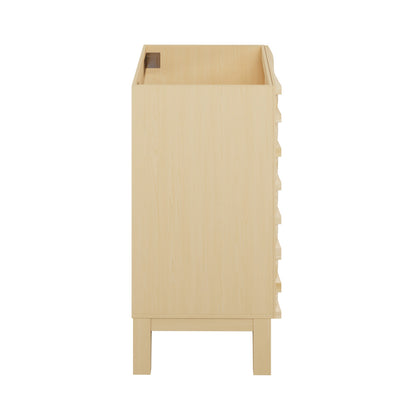 Cascade 18" Bathroom Vanity in Natural Oak - Cabinet
